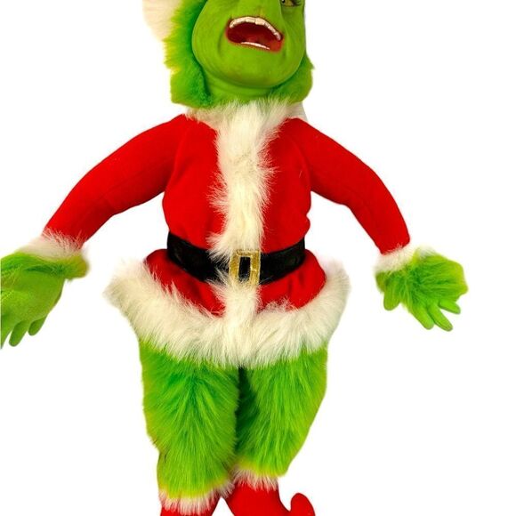 How The Grinch Stole Christmas Plush With Jim Carrey Voice (2000) 22” - Picture 2 of 3